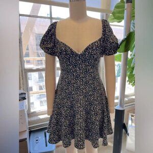 Altar’d State Floral Puff Sleeve Mini Dress